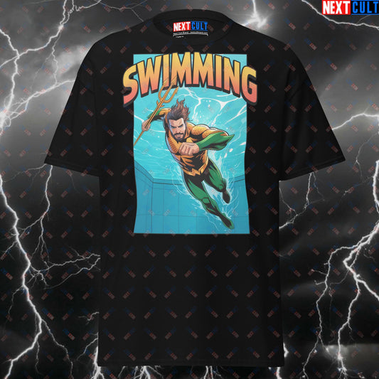 Funny Gym Shirt & Pump Cover Tee – Superhero Workout Top for Swimming, Cardio & Gym Heroes | Aquaman Meme T-Shirt T-shirts Aquaman Cardio Films Fitness Gym Justice League Pump Cover Superheroes Swimming Workout Next Cult Brand
