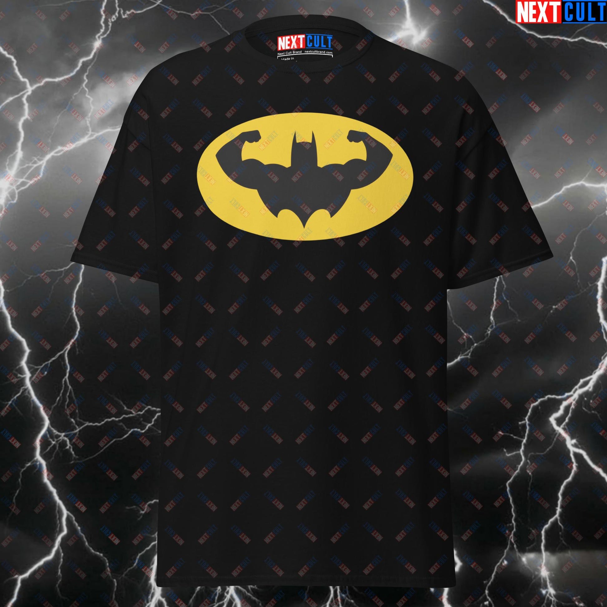 Funny Gym Batman T-Shirt – Swole Batman Pump Cover Tee for Lifters, Gymbros & Fitness Meme Lovers T-shirts Batman Bodybuilding Films Fitness Gym Justice League Powerlifting Pump Cover Superheroes Workout Next Cult Brand