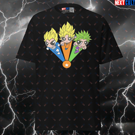 Train Insaiyan Funny Gym T-Shirt - Dragon Ball Z & Power Puff Boys Anime Pump Cover Tee for Gains T-shirts Anime Bodybuilding Dragon Ball Z Fitness Gym Pump Cover TV Workout Next Cult Brand