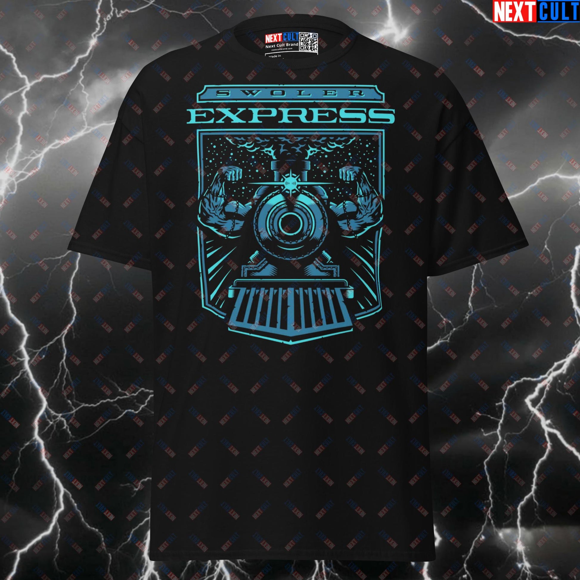 Swoler Express Funny Gym Shirt - Christmas Train Hard Pump Cover Tee for Lifters T-shirts Bodybuilding Christmas Films Fitness Gym Pump Cover Workout Next Cult Brand