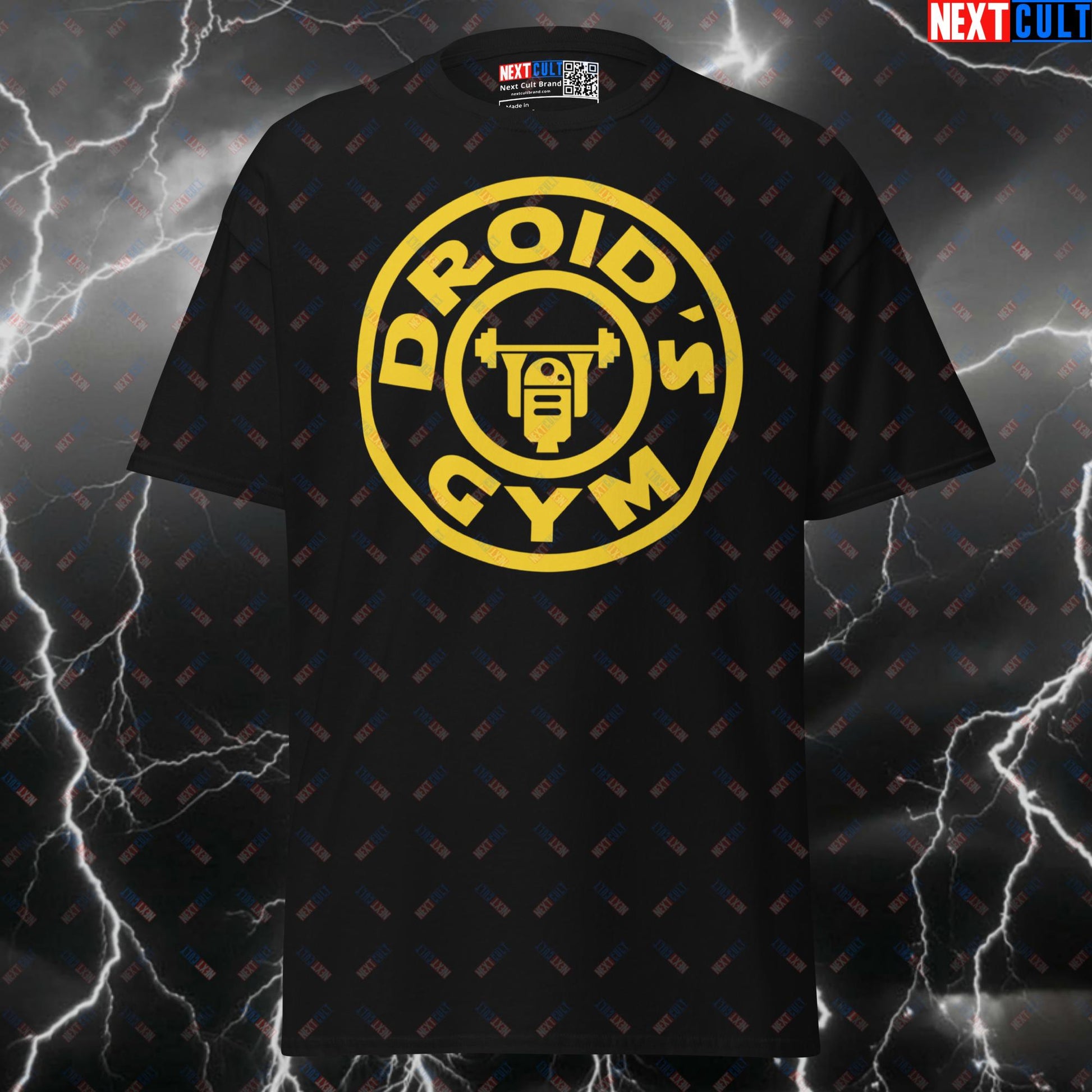 Droid's Gym Swole Wars Funny Gym T-Shirt: The Ultimate Star Wars Pump Cover Tee for Lifters Next Cult Brand