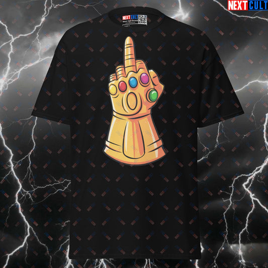 Funny Thanos Gym Meme Tee - Infinity Gauntlet Middle Finger Pump Cover Shirt for Lifters T-shirts Films Fitness Gym Pump Cover Superheroes Thanos Workout Next Cult Brand