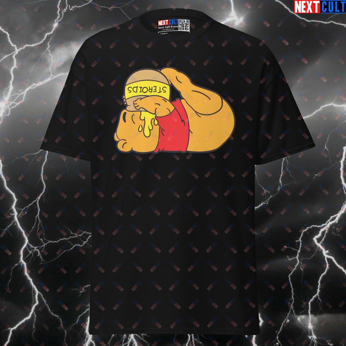 Not Natty Funny Gym T-Shirt | Winnie The Pooh Pot of Steroids Meme Tee Pump Cover Next Cult Brand