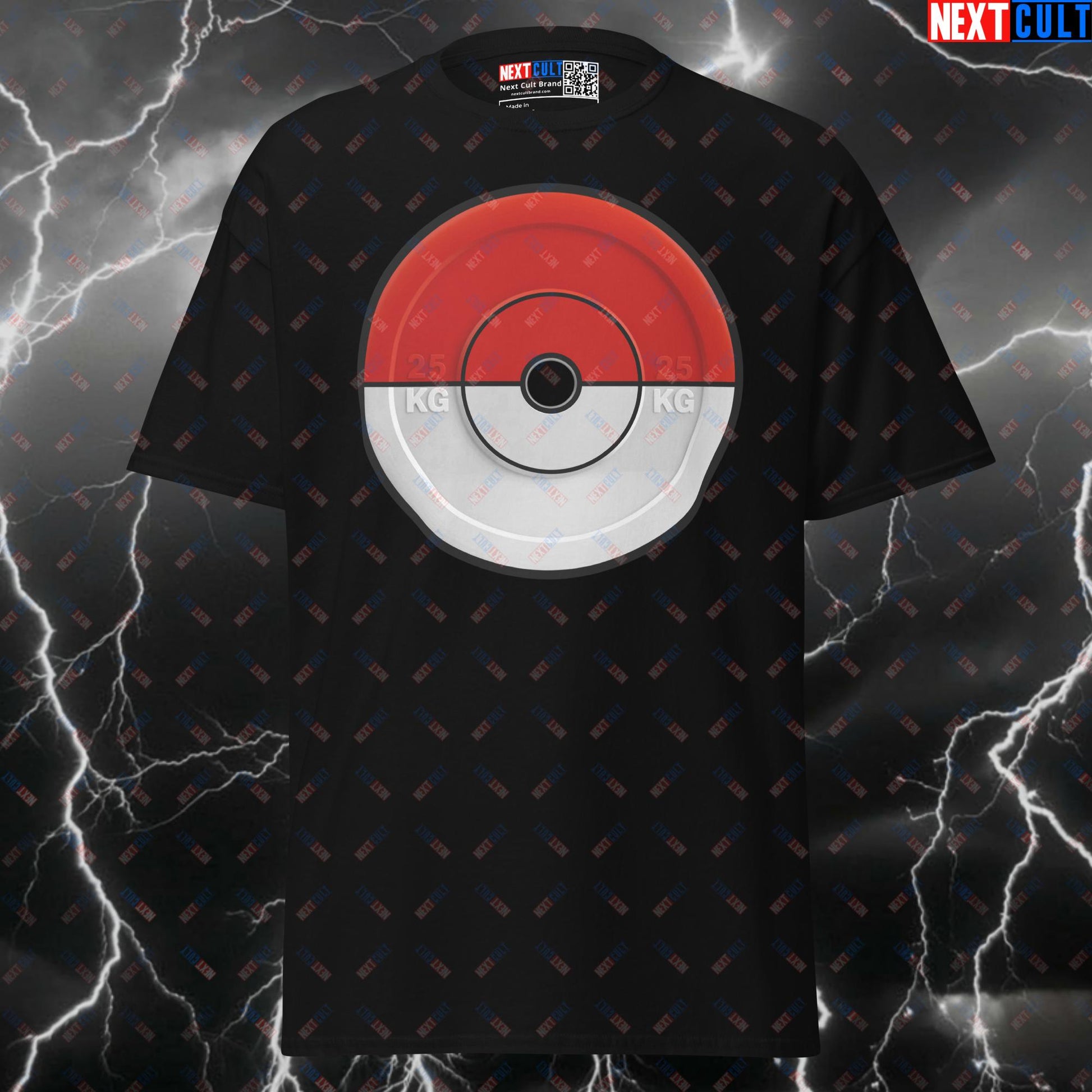 Gotta Lift 'Em All Funny Gym Shirt - Pokemon Weights Meme Tee for Gymbros & Pump Cover T-shirts Anime Bodybuilding Fitness Gym Pokemon Powerlifting Pump Cover TV Video Games Workout Next Cult Brand