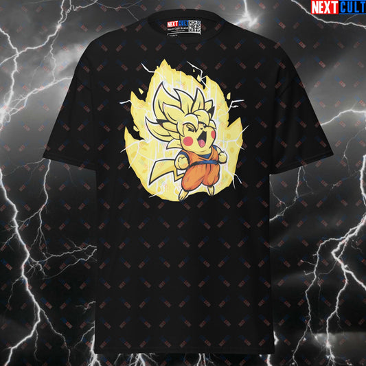 Super Saiyan Pikachu Gym Shirt - Funny Pokemon Workout Tee for Bodybuilding & Powerlifting Gains T-shirts Anime Bodybuilding Dragon Ball Z Fitness Gym Pokemon Pump Cover TV Video Games Workout Next Cult Brand
