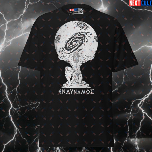Atlas Greek Mythology Funny Gym T-Shirt | The Power Within Pump Cover Top for Lifters & Gymbros T-shirts Ancient Greece Bodybuilding Fitness Gym Pump Cover Strongman Workout Next Cult Brand