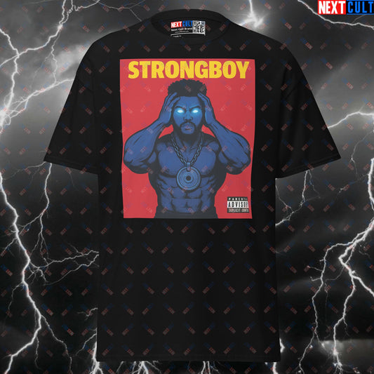 Strongboy Starboy Gym T-Shirt | Funny Workout Pump Cover Tee | Music Fitness Meme Top T-shirts Bodybuilding Fitness Gym Powerlifting Pump Cover Strongman The Weeknd Workout Next Cult Brand