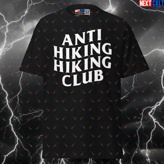 Anti Hiking Hiking Hiking Club Funny Gym Shirt - Graphic Tee for Lifters & Meme Fitness Pump Cover Top T-shirts Cardio Fitness Gym Pump Cover Workout Next Cult Brand