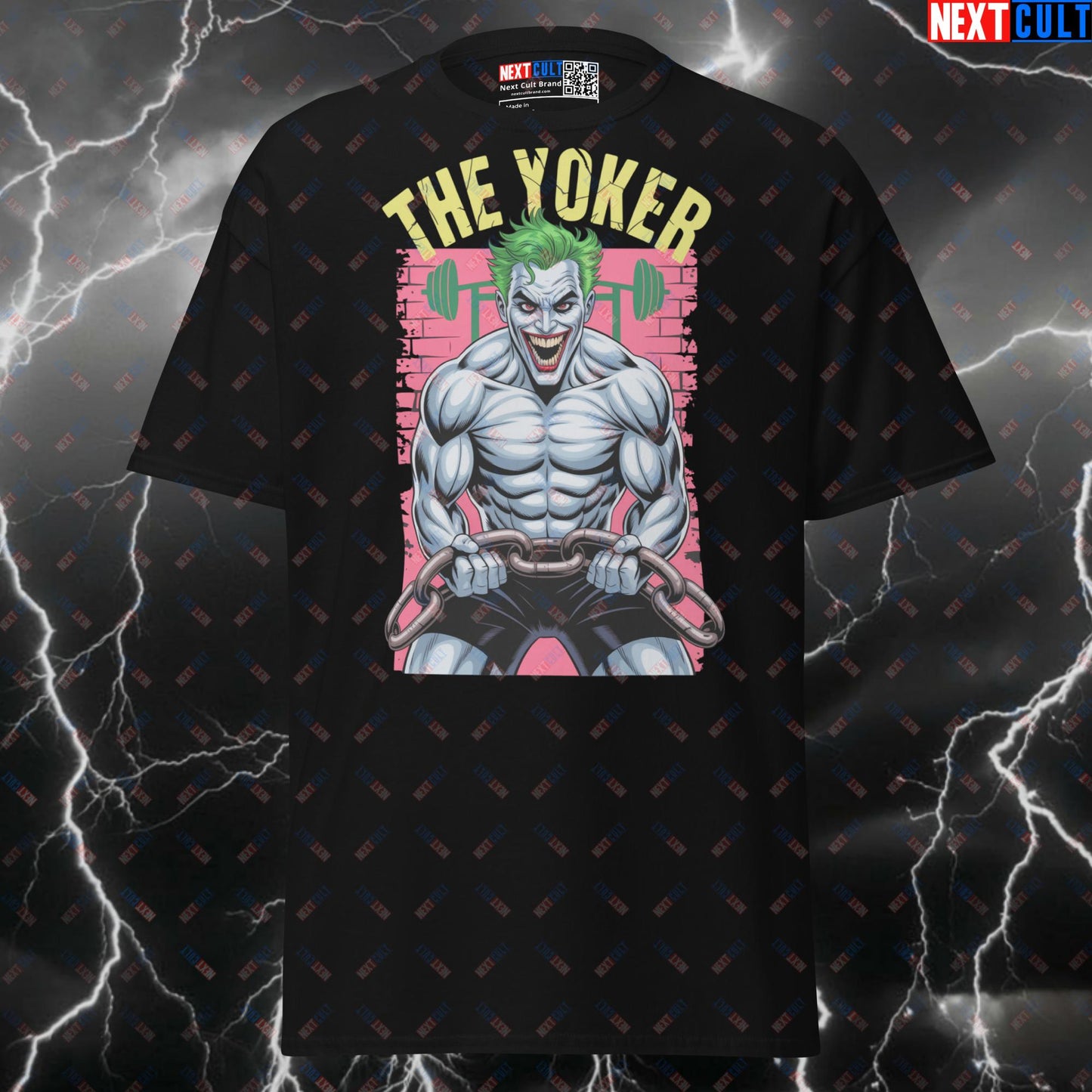 The Yoker Funny Gym T-Shirt | Supervillain Fitness Meme Tee & Pump Cover Top T-shirts Bodybuilding Films Fitness Gym Halloween Joker Pump Cover Superheroes Workout Next Cult Brand