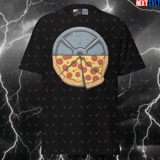 Pizza Weight Plate Funny Gym Shirt - Bodybuilding Meme Tee for Lifters & Fitness Pump Cover Top T-shirts Bodybuilding Fast Food Fitness Gym Powerlifting Pump Cover Workout Next Cult Brand