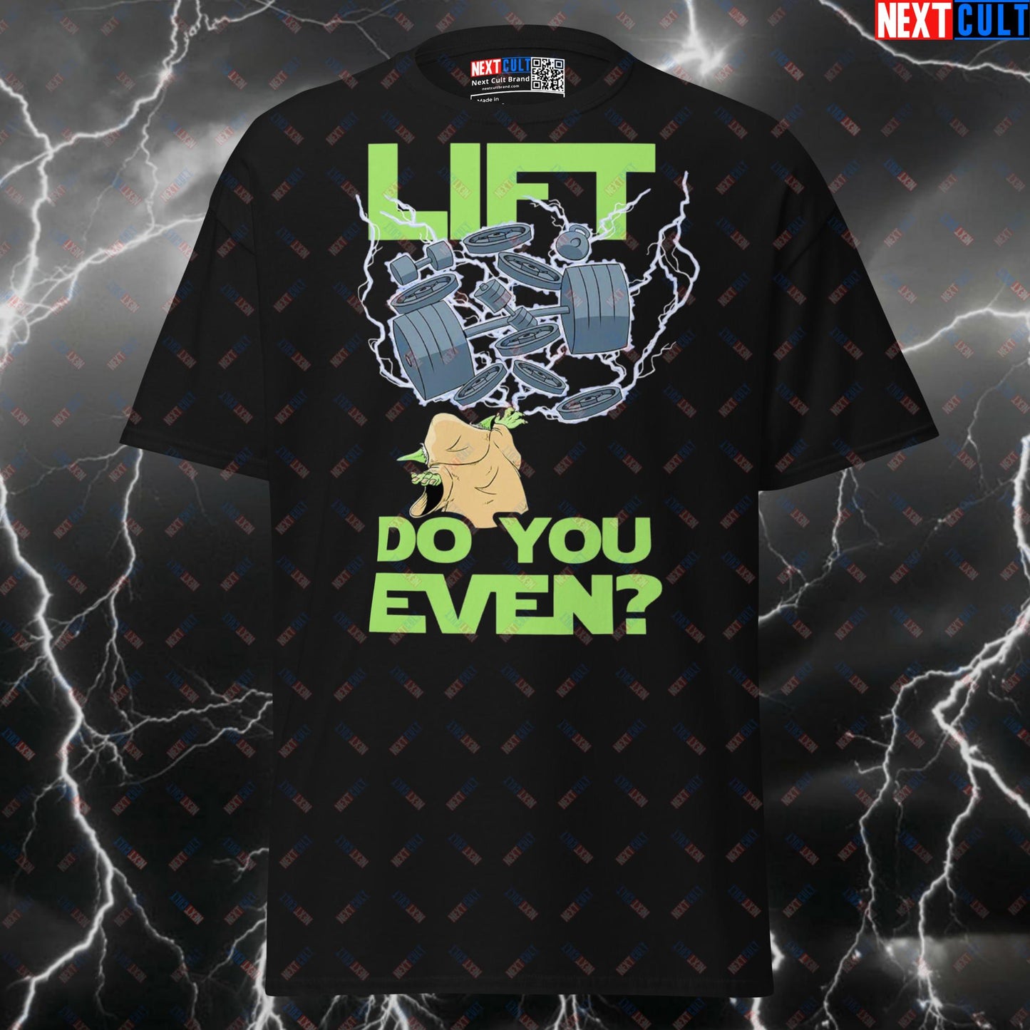 Lift Do You Even? Funny Swole Wars Gym Meme Tee - May The Gains Be With You Graphic Pump Cover Top Next Cult Brand