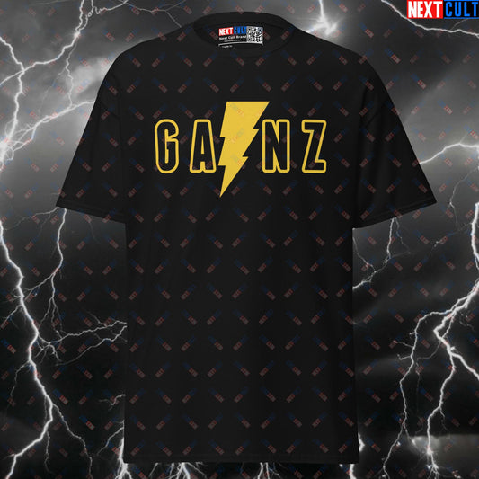 Gainz Shazam Superhero Gym T-Shirt | Funny Captain Marvel Workout Tee & Pump Cover Top T-shirts Bodybuilding Films Fitness Gym Powerlifting Pump Cover Superheroes Workout Next Cult Brand