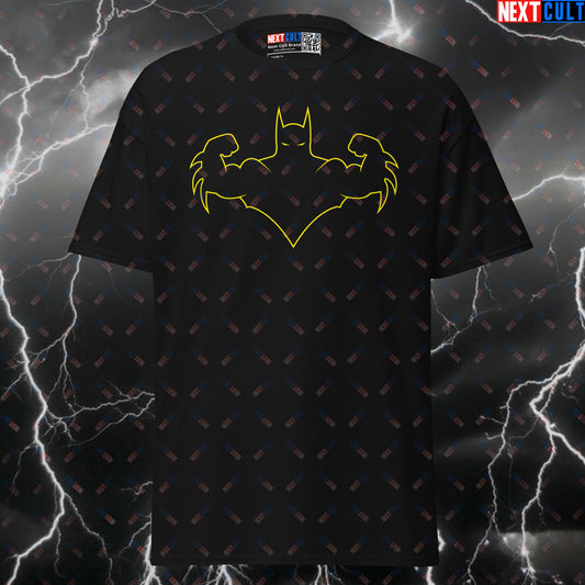 Flexman Batman Funny Gym Shirt - Superhero Workout Meme Tee & Pump Cover Top for Lifters T-shirts Batman Bodybuilding Films Fitness Gym Pump Cover Superheroes Workout Next Cult Brand