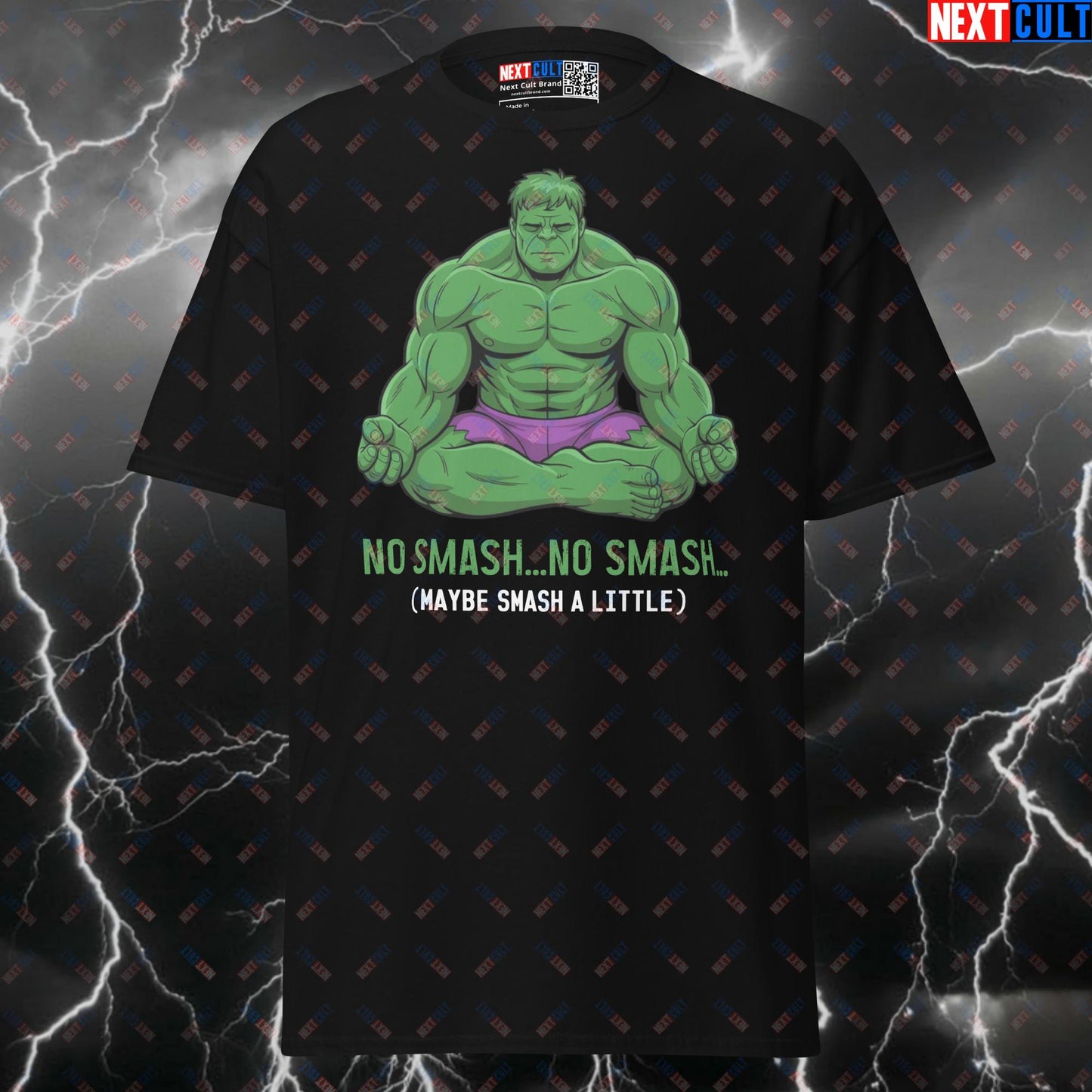 No Smash... No Smash... Maybe A Little Smash Hulk Graphic Tee - Funny Gym Pump Cover Shirt For Lifters T-shirts Avengers Films Fitness Gym Hulk Pump Cover Superheroes Workout Yoga Next Cult Brand