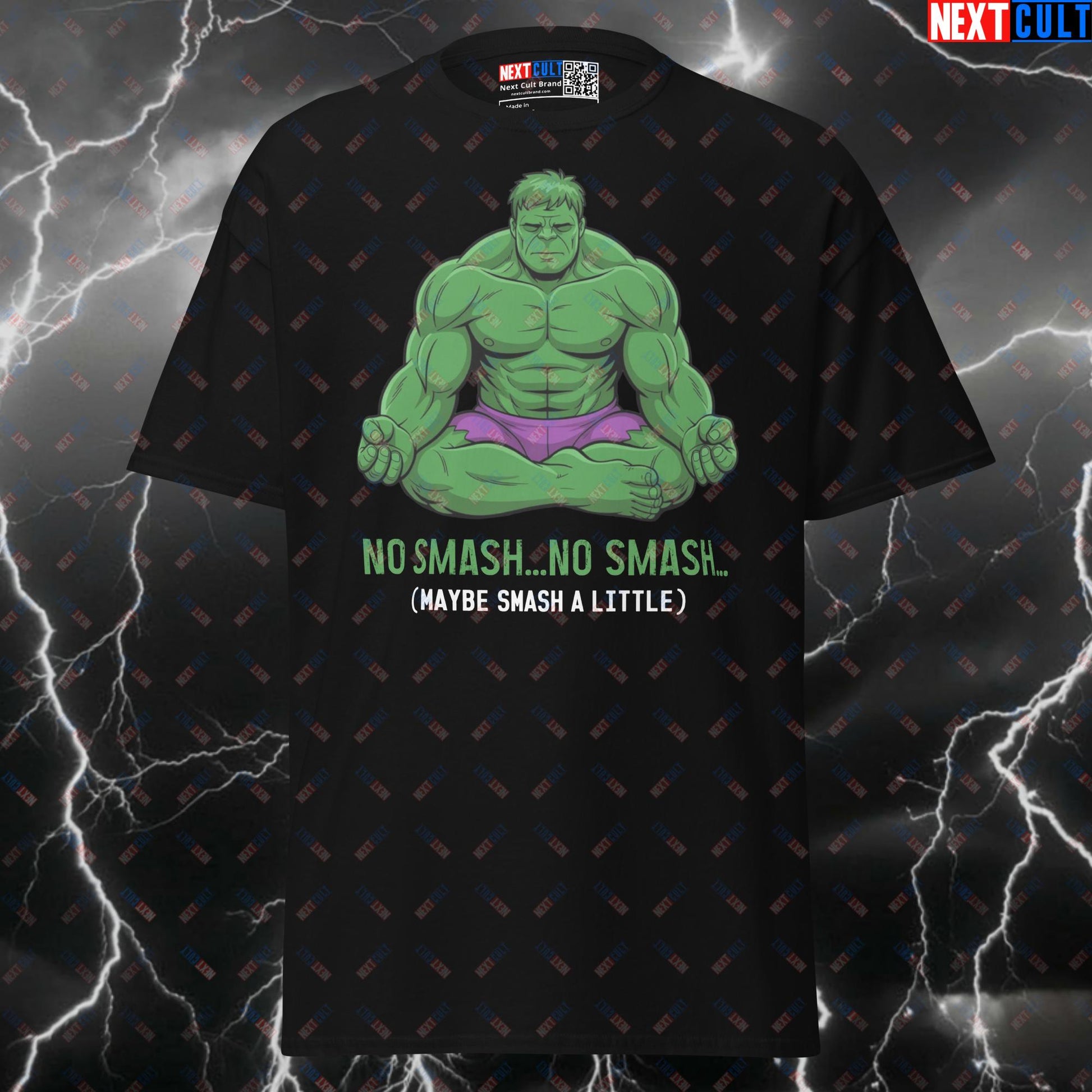 No Smash... No Smash... Maybe A Little Smash Hulk Graphic Tee - Funny Gym Pump Cover Shirt For Lifters T-shirts Avengers Films Fitness Gym Hulk Pump Cover Superheroes Workout Yoga Next Cult Brand