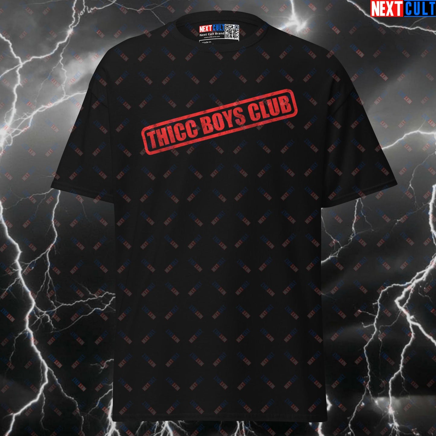 Thicc Boys Club Official Pump Cover - Funny Gym T-Shirt for Lifters & Thicc Boys T-shirts Bodybuilding Fitness Gym Powerlifting Pump Cover Workout Next Cult Brand