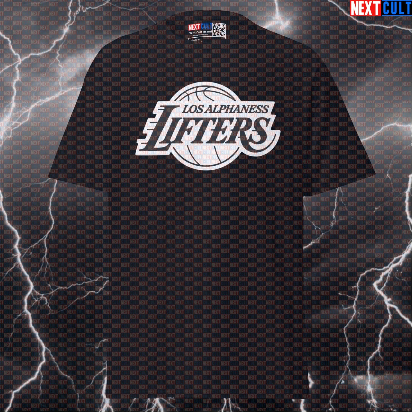 Los Alphaness Lifters Pump Cover: Alpha Gymbro Lakers Funny Graphic Tee for Maximum Gains T-shirts Bodybuilding Fitness Gym Powerlifting Pump Cover Workout Next Cult Brand