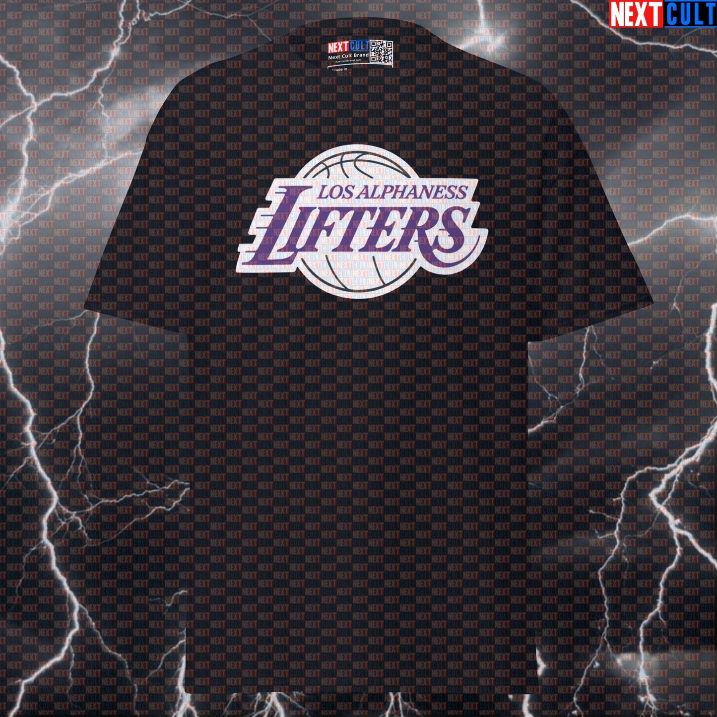 Los Alphaness Lifters Pump Cover Tee - Funny Gym Meme Shirt for Alpha Bros & Lakers Fans T-shirts Bodybuilding Fitness Gym Powerlifting Pump Cover Workout Next Cult Brand
