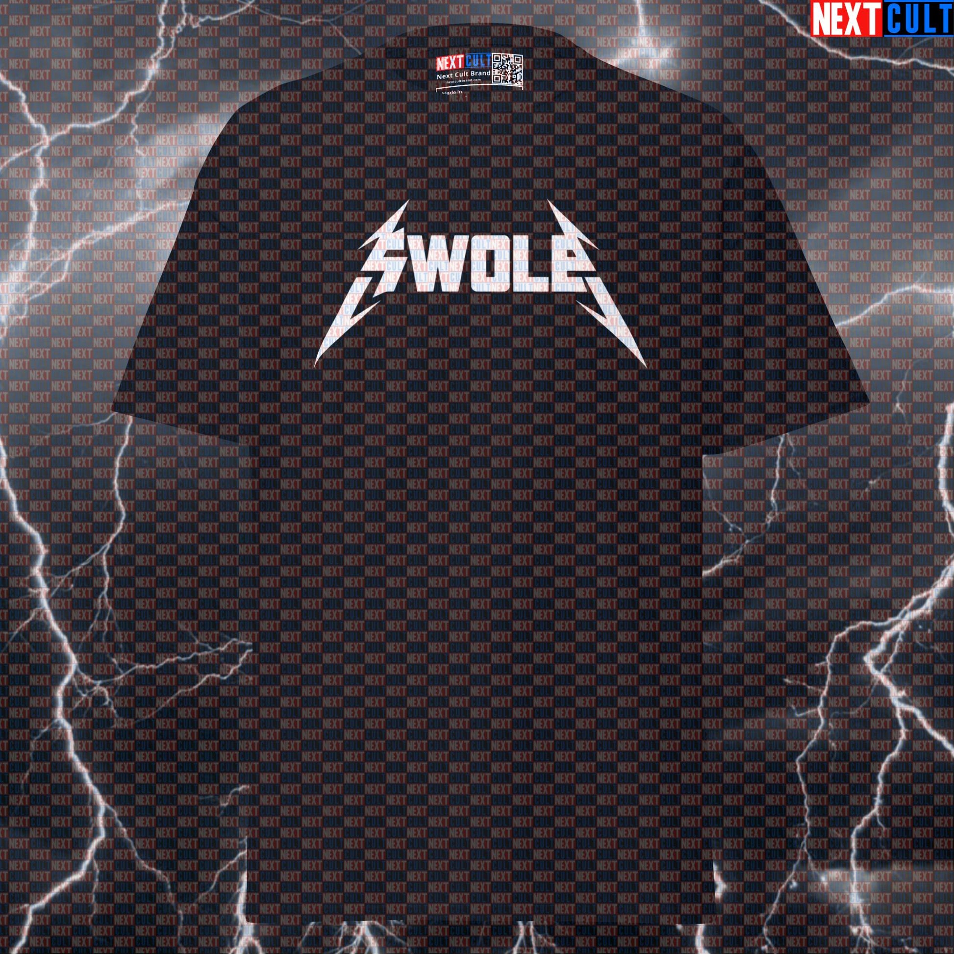 Swole Metallica Heavy Metal Graphic Tee: Funny Gym Meme Shirt & Essential Pump Cover for Lifters T-shirts Bodybuilding Fitness Gym Metallica Powerlifting Pump Cover Rock Music Workout Next Cult Brand