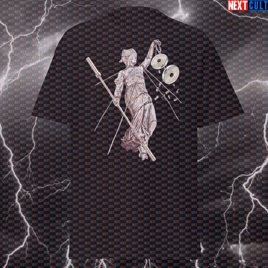 And Gains For All Funny Gym T-Shirt | Metallica Parody Pump Cover for Lifters & Bodybuilding Meme Tee T-shirts Bodybuilding Fitness Gym Metallica Powerlifting Pump Cover Rock Music Workout Next Cult Brand