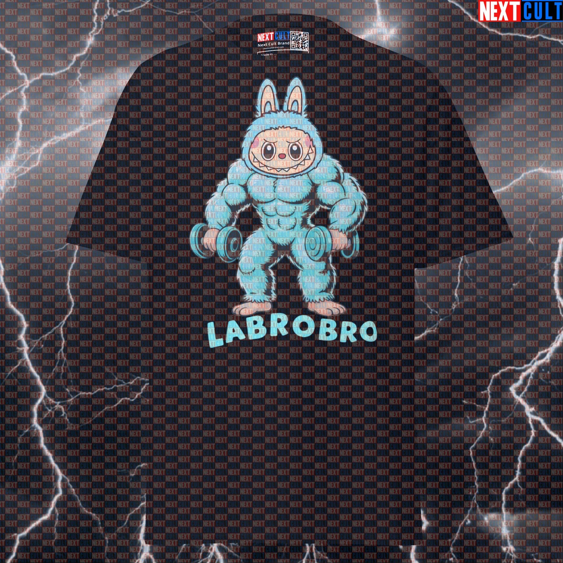 Blue Labrobro Gym Meme Tee: The Ultimate Funny Workout Pump Cover Shirt for Lifters T-shirts Bodybuilding Fitness Gym Pump Cover Workout Next Cult Brand