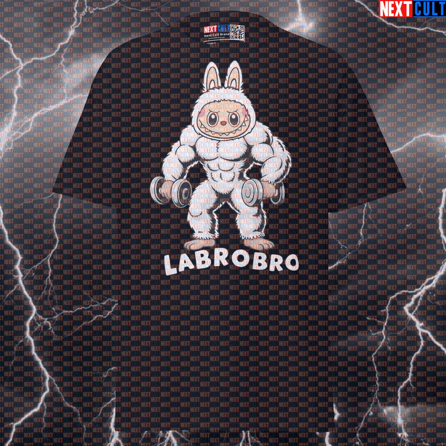White Labrobro Pump Cover: Funny Gym Meme Tee for Lifters & Labubu Fans T-shirts Bodybuilding Fitness Gym Pump Cover Workout Next Cult Brand
