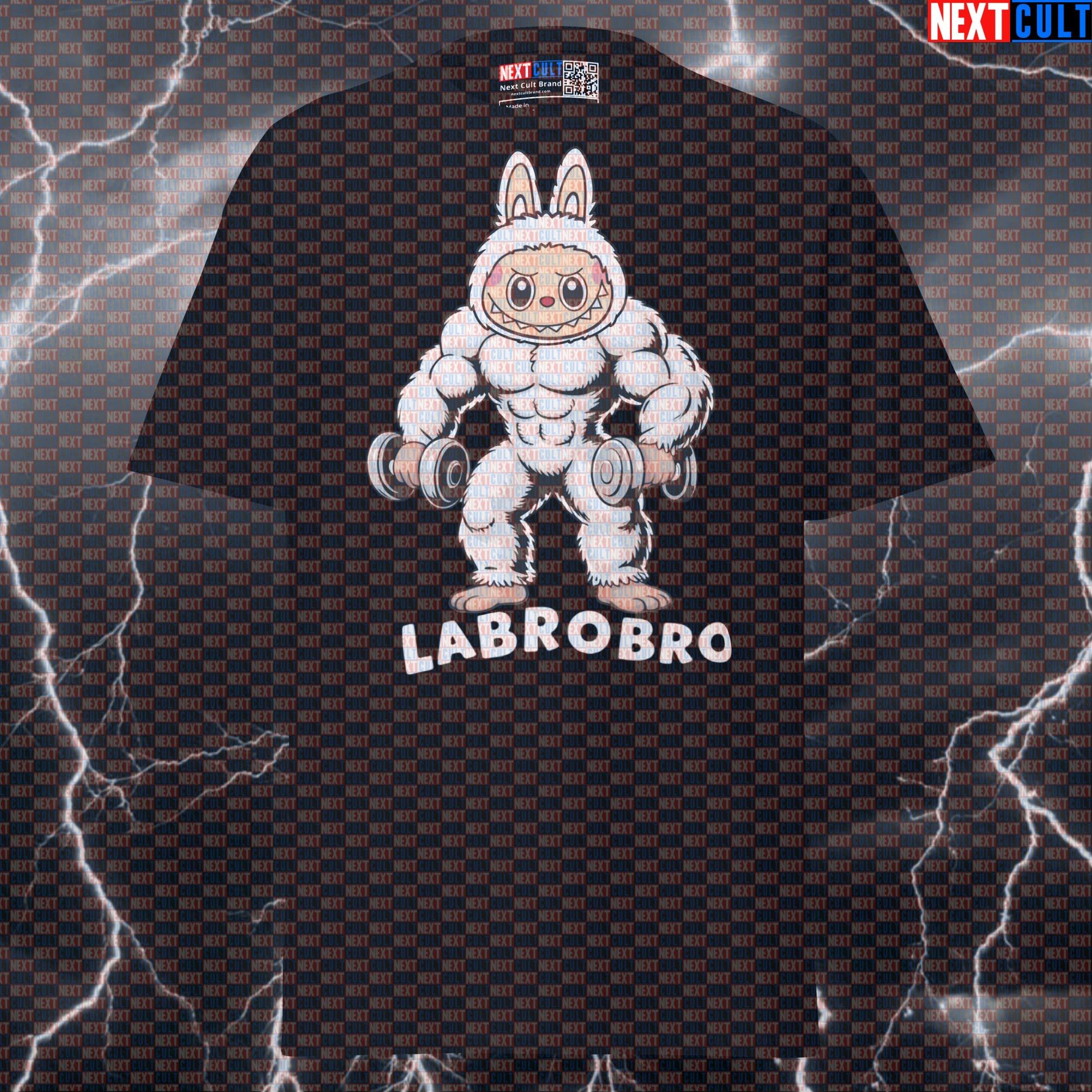 White Labrobro Pump Cover: Funny Gym Meme Tee for Lifters & Labubu Fans T-shirts Bodybuilding Fitness Gym Pump Cover Workout Next Cult Brand