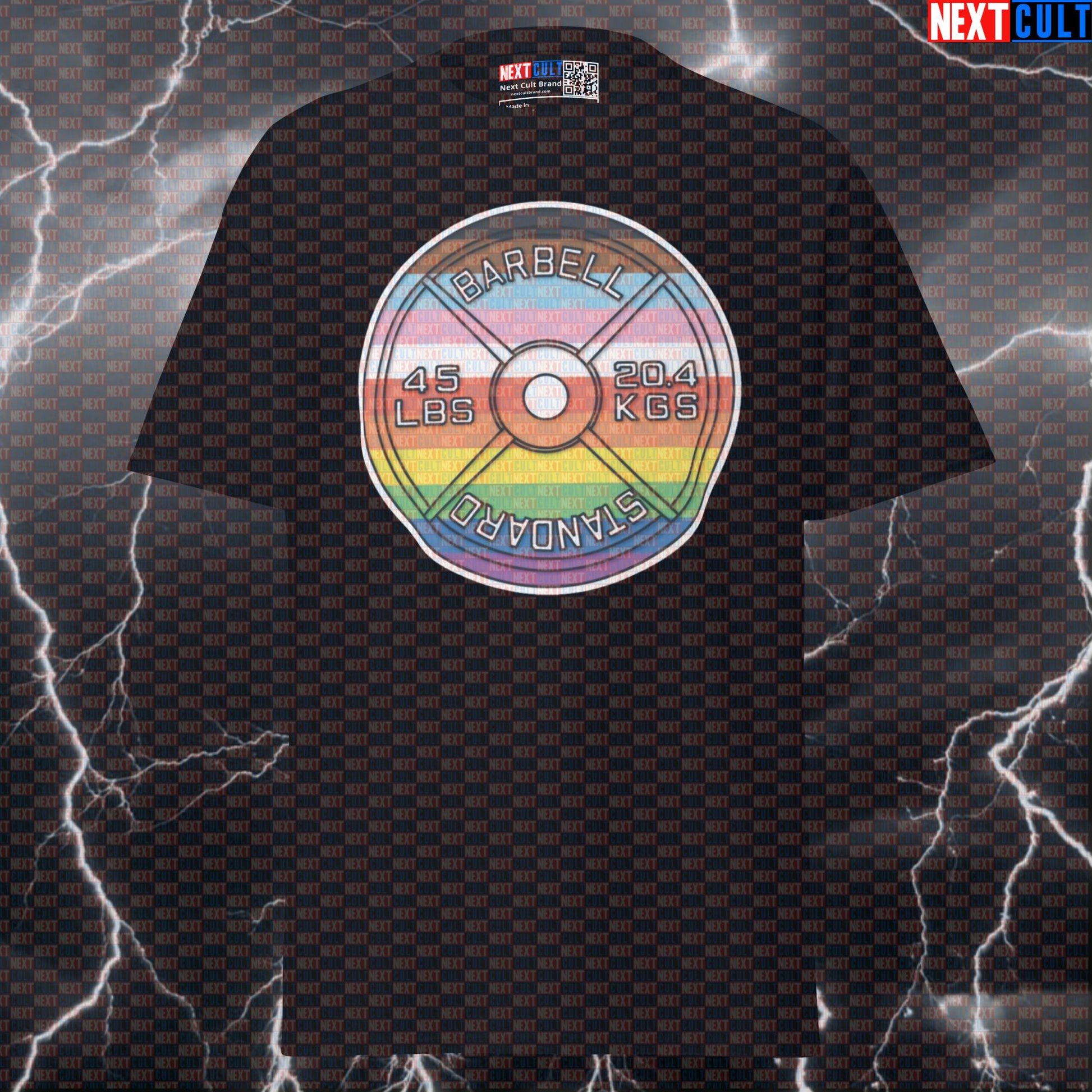 Pride Pump Cover Gym Shirt | Funny LGBTQ+ Fitness Meme Tee for Lifters & Gymbros T-shirts Bodybuilding Fitness Gym LGBTQ+ Powerlifting Pump Cover Workout Next Cult Brand