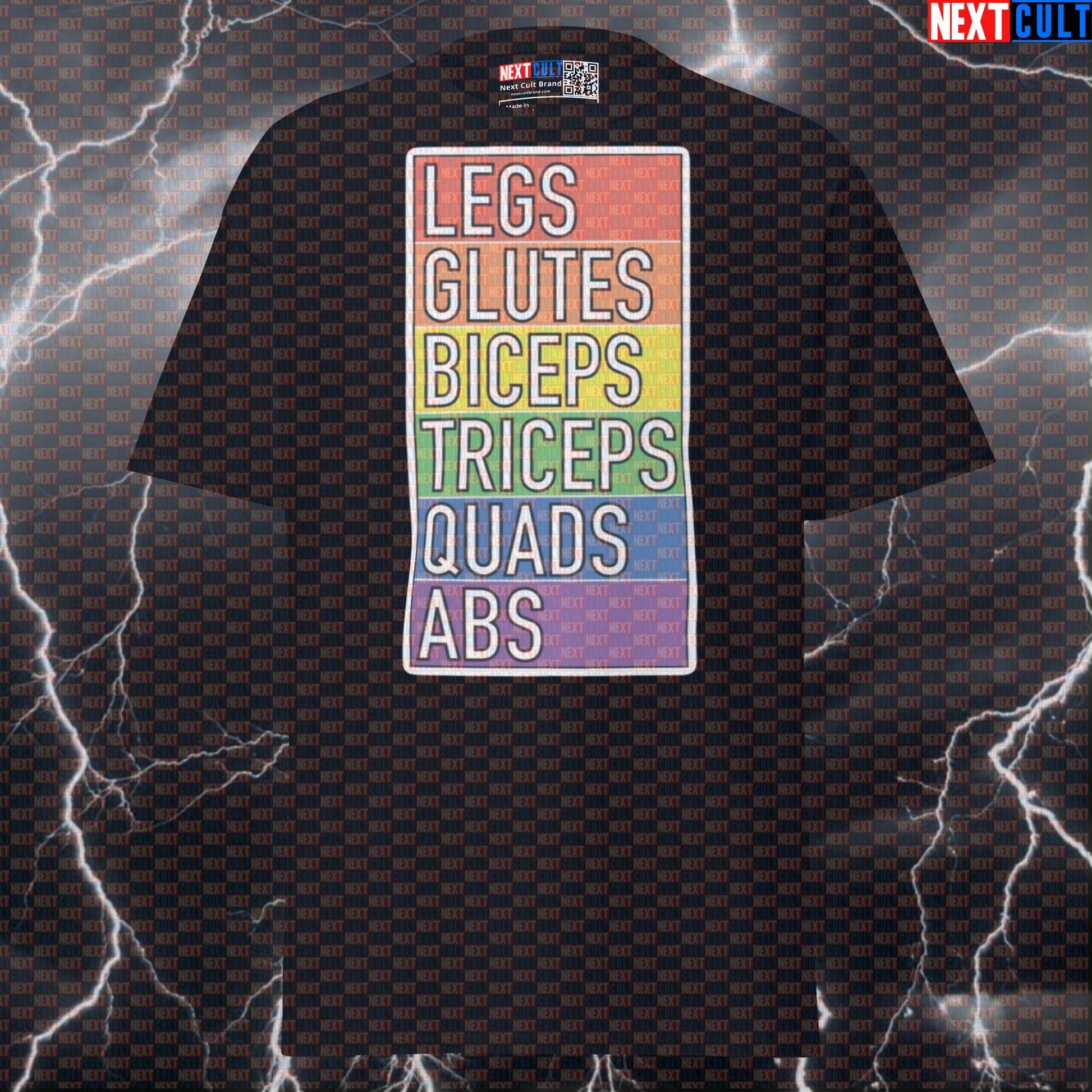 Funny Gym Pride T-Shirt | LGBTQA+ Fitness Meme Tee | Pump Cover Top for Lifters & Gymbros T-shirts Bodybuilding Fitness Gym LGBTQ+ Pump Cover Workout Next Cult Brand