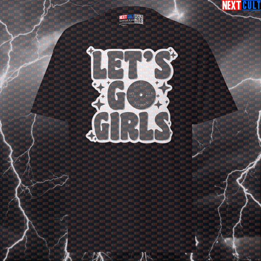 Funny Gym Shirt for Women - Let's Go Girls Strong Women Graphic Tee | Pump Cover Gym Meme Top T-shirts Bodybuilding Fitness Gym Powerlifting Pump Cover Workout Next Cult Brand