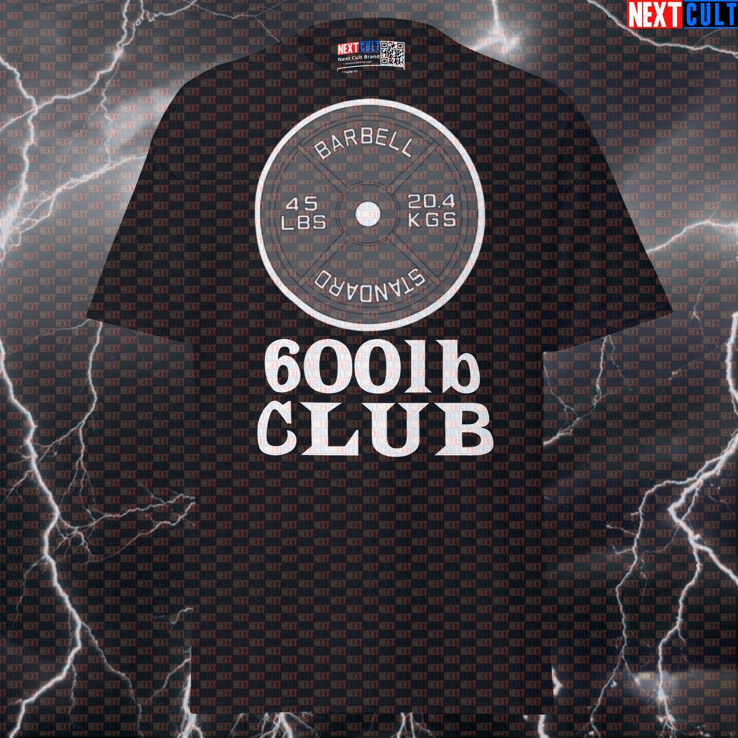 600lb Club Pump Cover: Funny Gym Meme Graphic Tee for Powerlifting & Bodybuilding Gains T-shirts Fitness Gym Powerlifting Pump Cover Workout Next Cult Brand
