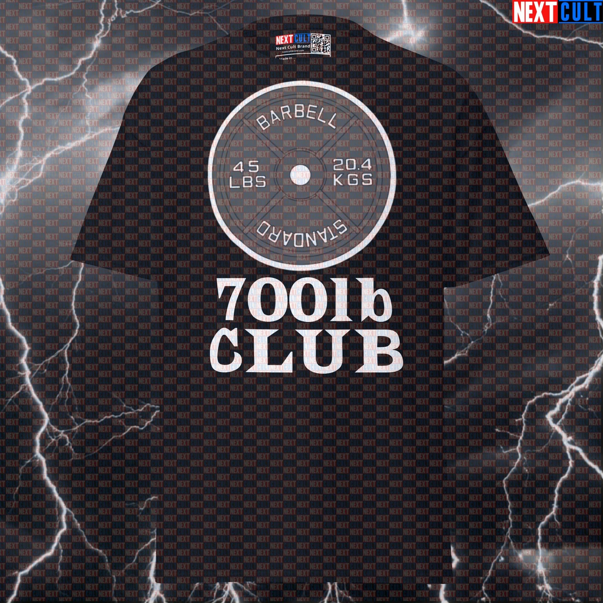 700lb Club Gym Meme Tee - Funny Powerlifting Pump Cover Top for Lifters & Gymbros T-shirts Fitness Gym Powerlifting Pump Cover Workout Next Cult Brand