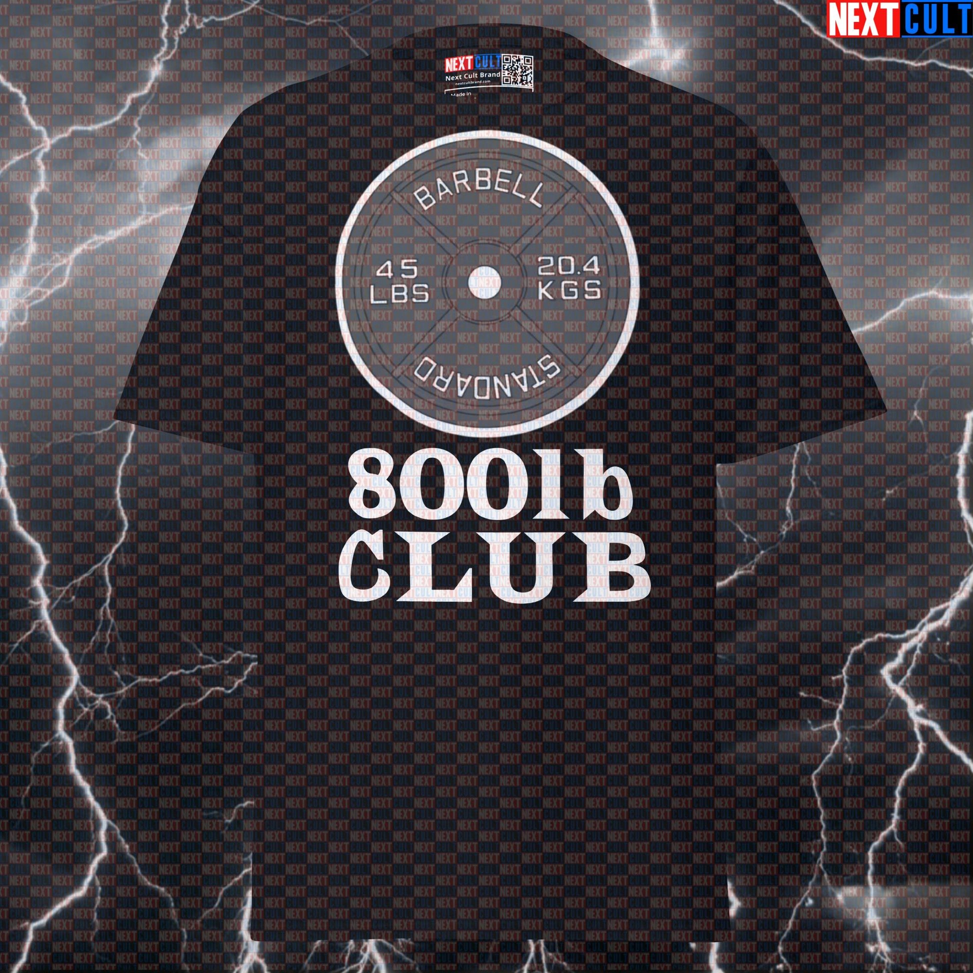 800lb Club Pump Cover: Funny Gym Meme Tee for Powerlifting Gains | Graphic T-Shirt Top T-shirts Fitness Gym Powerlifting Pump Cover Workout Next Cult Brand