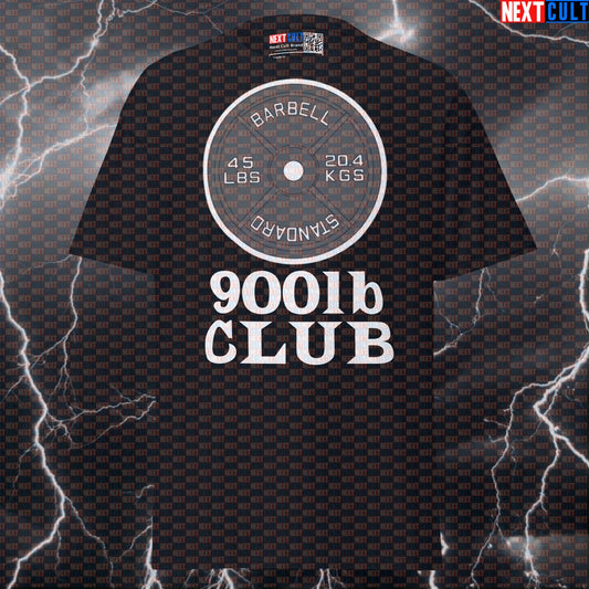 900lb Club Pump Cover: Funny Powerlifting Graphic Tee for Gym Bros & Lifters | Meme Workout Shirt T-shirts Fitness Gym Powerlifting Pump Cover Workout Next Cult Brand