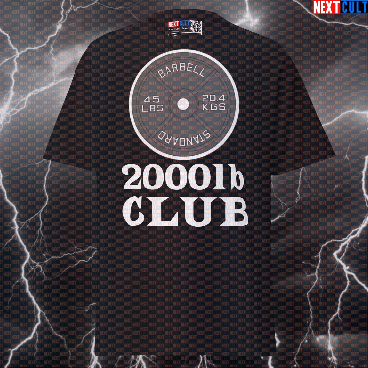 2000 Pound Club Funny Gym Shirt - Powerlifting Meme Tee for Lifters & Gymbros | Pump Cover Top T-shirts Fitness Gym Powerlifting Pump Cover Workout Next Cult Brand