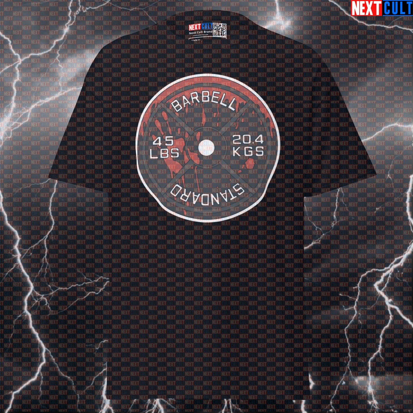 Bloody Weight Plate Halloween Gym T-Shirt | Funny Workout Pump Cover Graphic Tee For Lifters T-shirts Bodybuilding Fitness Gym Halloween Powerlifting Pump Cover Workout Next Cult Brand