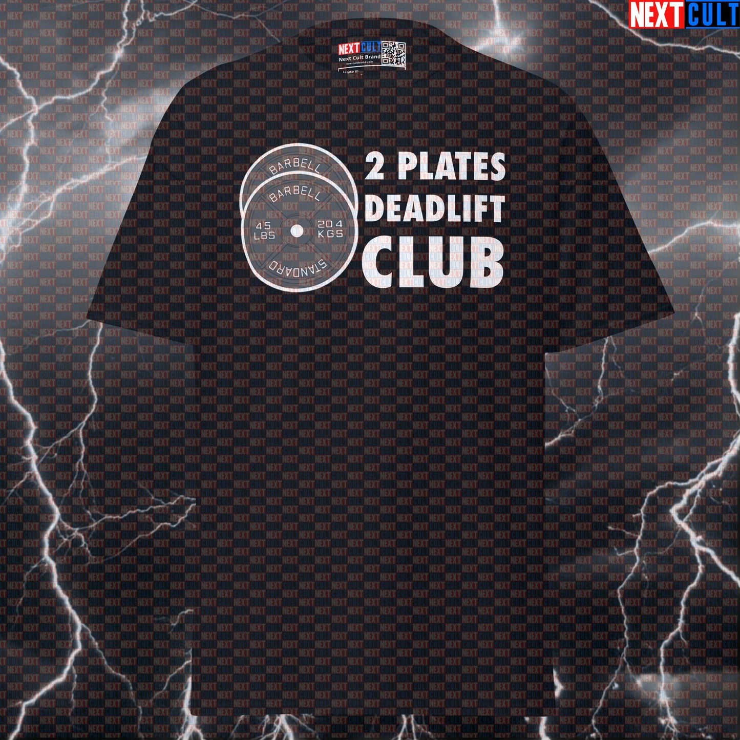2 Plates Deadlift Club Funny Gym T-Shirt | Motivational Powerlifting Meme Tee & Ultimate Pump Cover T-shirts Fitness Gym Leg Day Powerlifting Pump Cover Workout Next Cult Brand