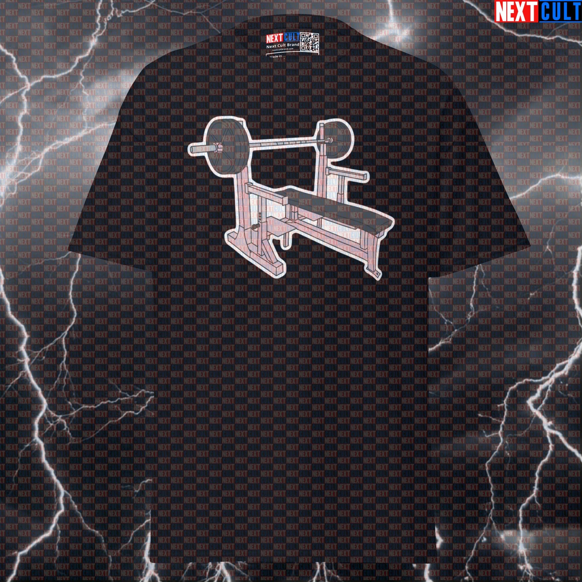 Ultimate Bench Press Pump Cover Tee - Funny Gym Meme Graphic Tee For Powerlifting & Bodybuilding Gains T-shirts Bodybuilding Fitness Gym Powerlifting Pump Cover Workout Next Cult Brand