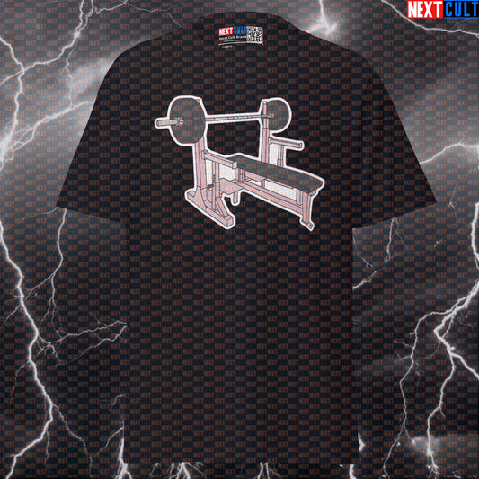 Ultimate Bench Press Pump Cover Tee - Funny Gym Meme Graphic Tee For Powerlifting & Bodybuilding Gains T-shirts Bodybuilding Fitness Gym Powerlifting Pump Cover Workout Next Cult Brand