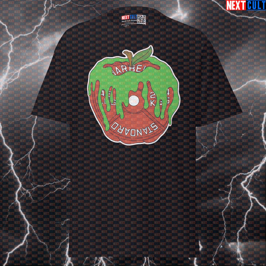 Poisoned Apple Weight Plate Funny Gym T-Shirt | Fairy Tale Fitness Meme Tee Pump Cover T-shirts Fitness Gym Halloween Powerlifting Pump Cover Workout Next Cult Brand