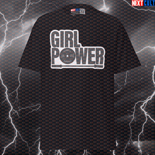 Premium Gym Girl Power Graphic Tee - Funny Workout & Powerlifting Pump Cover Top T-shirts Bodybuilding Fitness Gym Powerlifting Pump Cover Workout Next Cult Brand