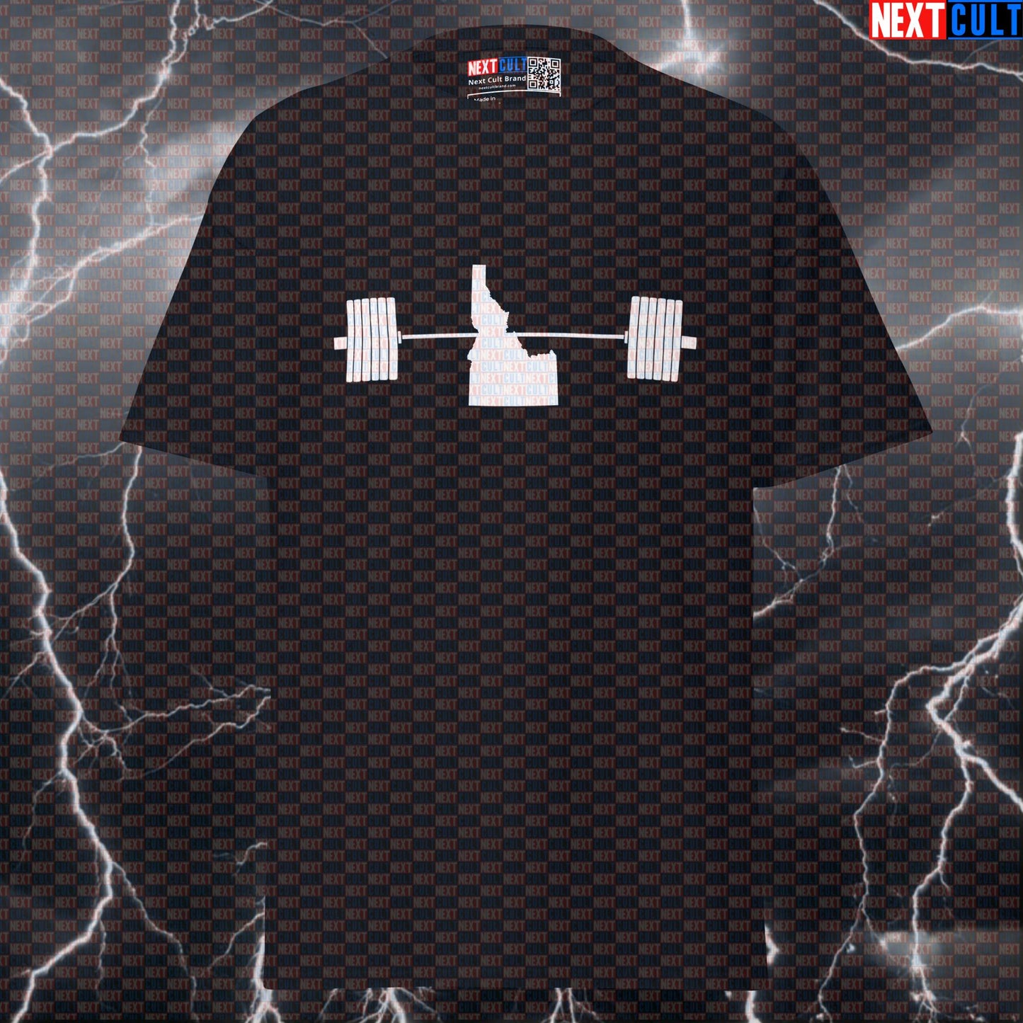 Idaho Powerlifting Pump Cover - Strongest State Funny Gym Meme Tee Shirt T-shirts 4th of July Fitness Gym Powerlifting Pump Cover Workout Next Cult Brand