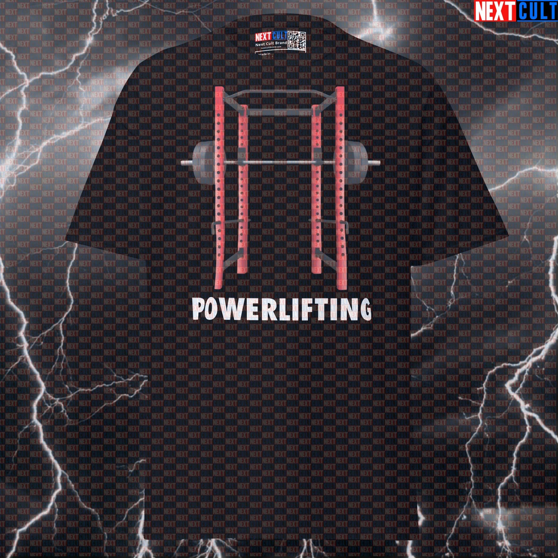 Powerlifting Gym Meme Tee: Funny Squat Rack Pump Cover Top for Home Gym Lifters T-shirts Fitness Gym Powerlifting Pump Cover Workout Next Cult Brand