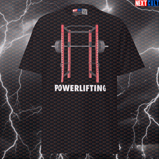 Powerlifting Gym Meme Tee: Funny Squat Rack Pump Cover Top for Home Gym Lifters T-shirts Fitness Gym Powerlifting Pump Cover Workout Next Cult Brand