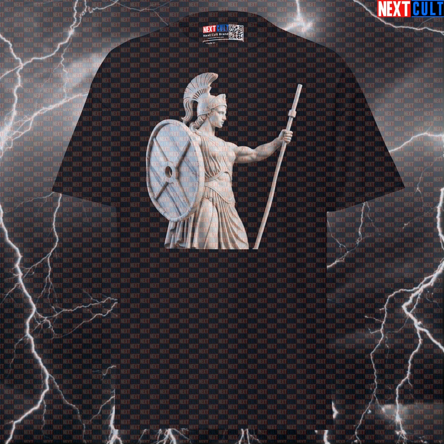 Athena God of War & Gym T-Shirt: Funny Greek God Bodybuilding Meme Tee Pump Cover T-shirts Ancient Greece Fitness Gym Powerlifting Pump Cover Stoicism Workout Next Cult Brand