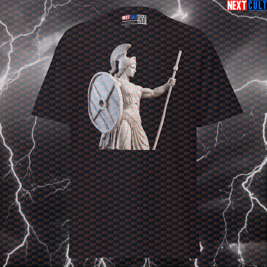 Athena God of War & Gym T-Shirt: Funny Greek God Bodybuilding Meme Tee Pump Cover T-shirts Ancient Greece Fitness Gym Powerlifting Pump Cover Stoicism Workout Next Cult Brand