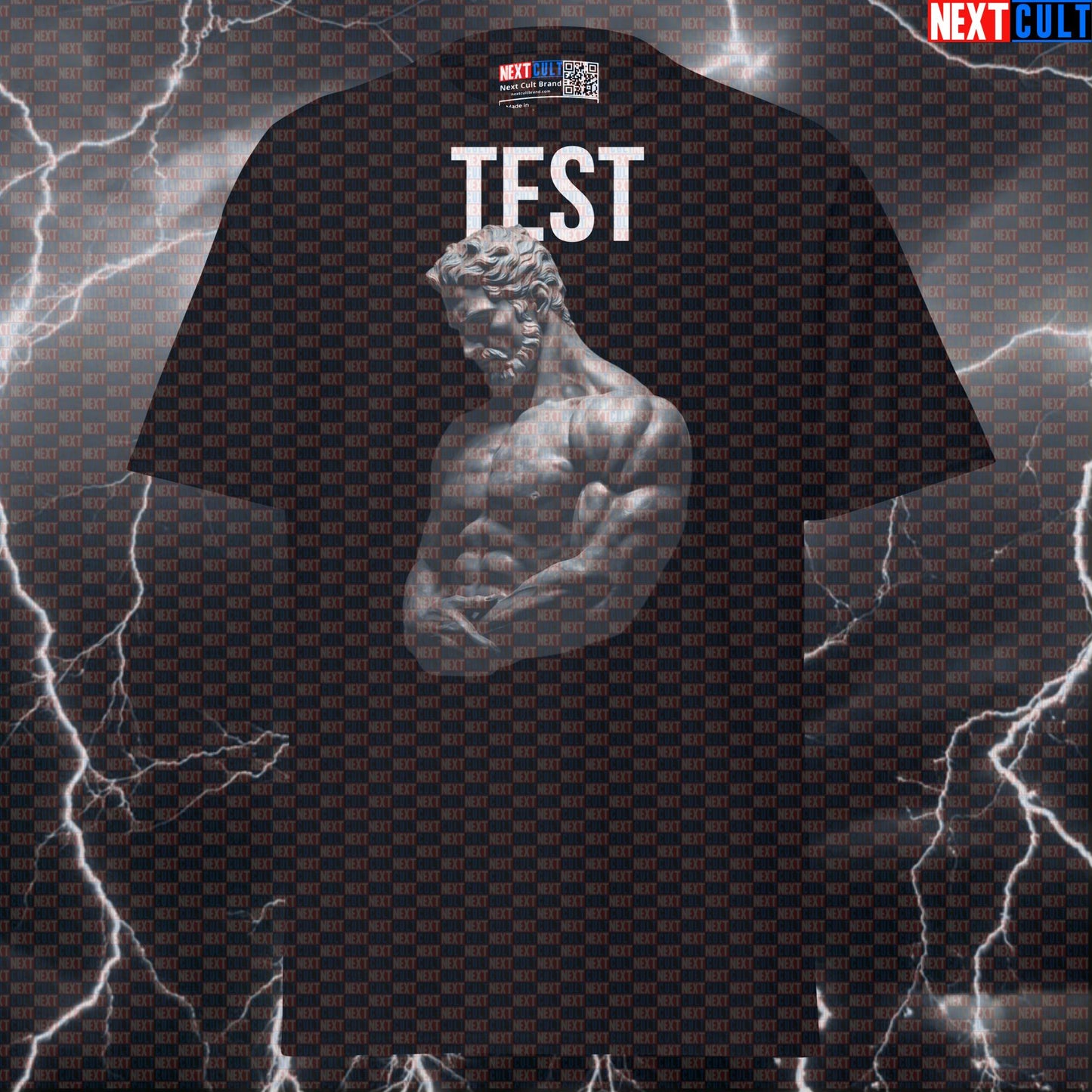 Test Stoic Sigma Greek God Marble Sculpture Graphic Tee - Funny Gym Meme Shirt & Bodybuilding Pump Cover Top T-shirts Ancient Greece Fitness Gym Pump Cover Stoicism Workout Next Cult Brand