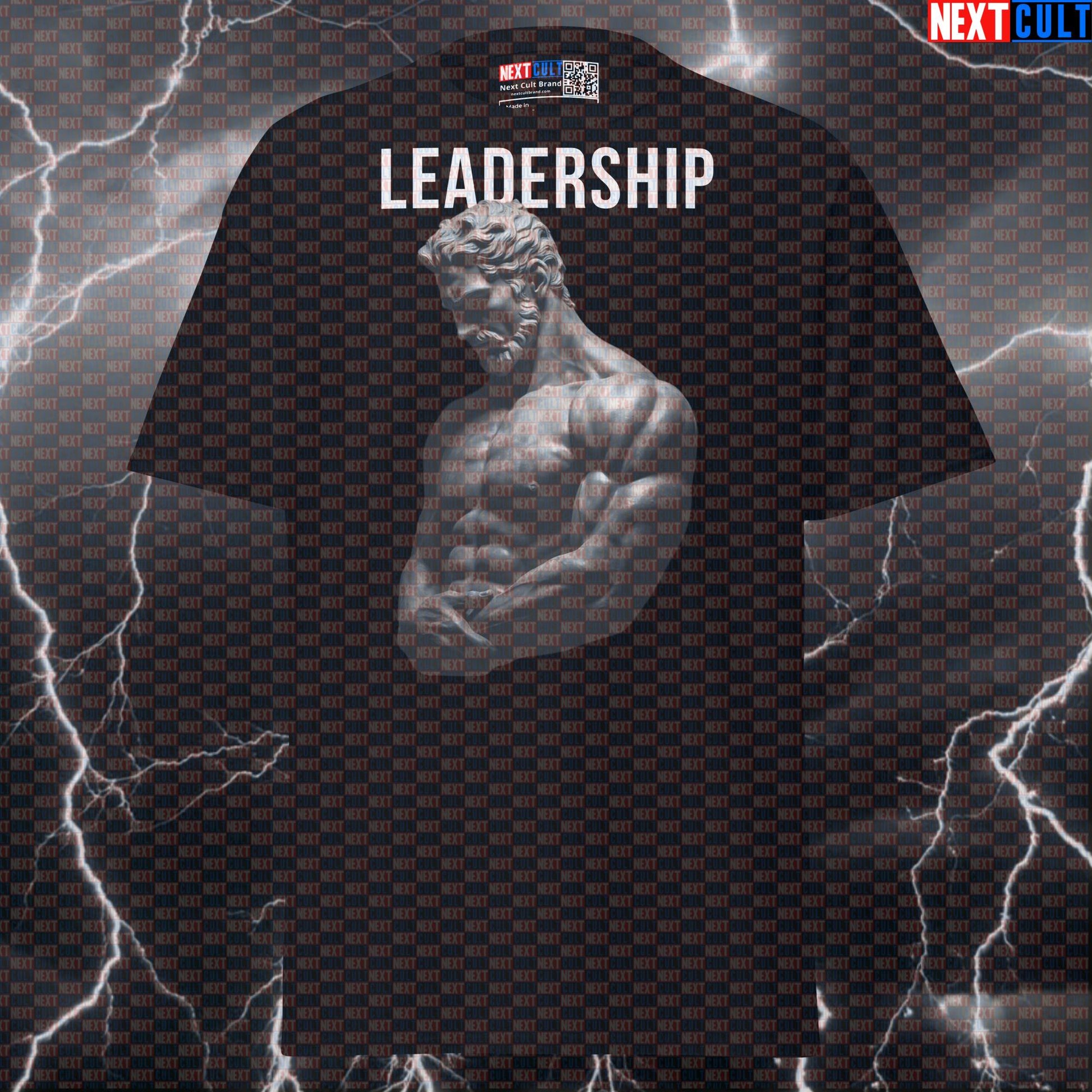 Leadership Stoic Sigma Greek God Marble Statue T-Shirt - Funny Gym Meme Tee & Bodybuilding Pump Cover Top T-shirts Ancient Greece Fitness Gym Pump Cover Stoicism Workout Next Cult Brand