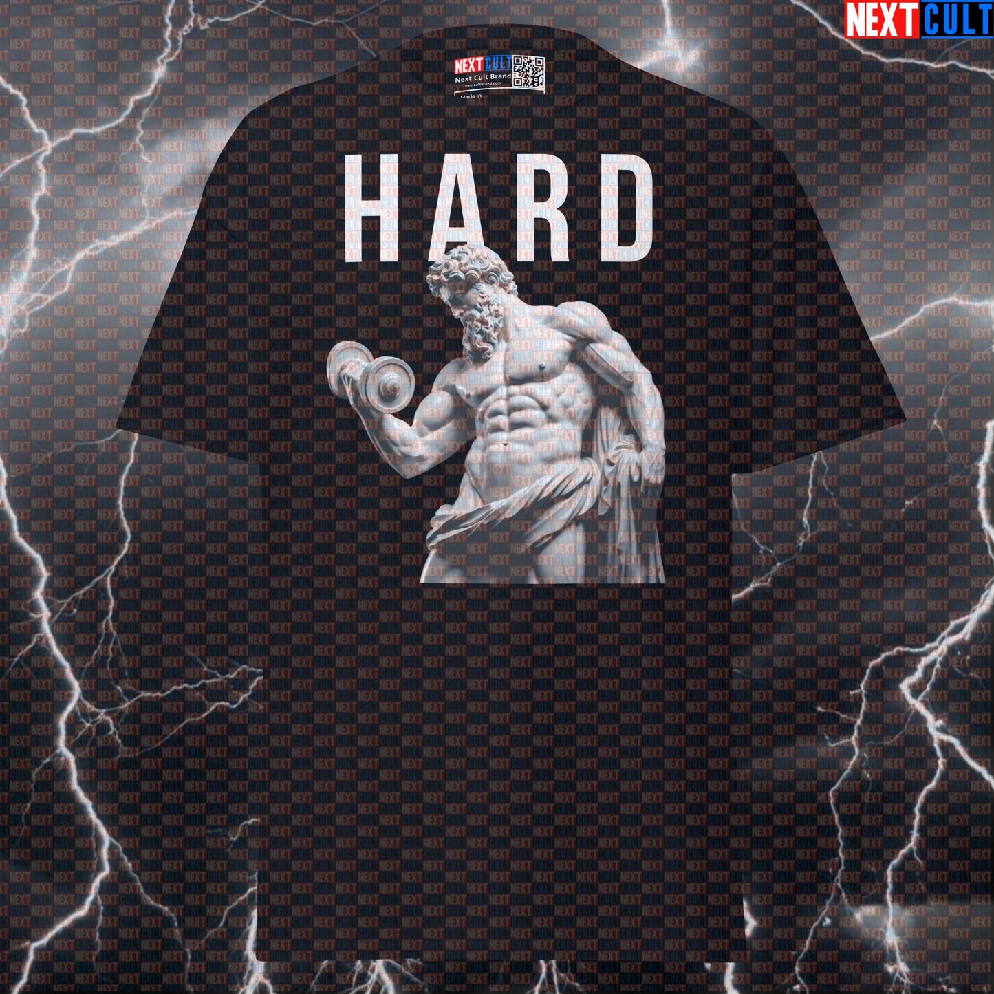 Hard Stoic Gym Shirt: Funny Greek God Marble Sculpture Pump Cover Tee for Lifters T-shirts Ancient Greece Bodybuilding Fitness Gym Pump Cover Stoicism Workout Next Cult Brand