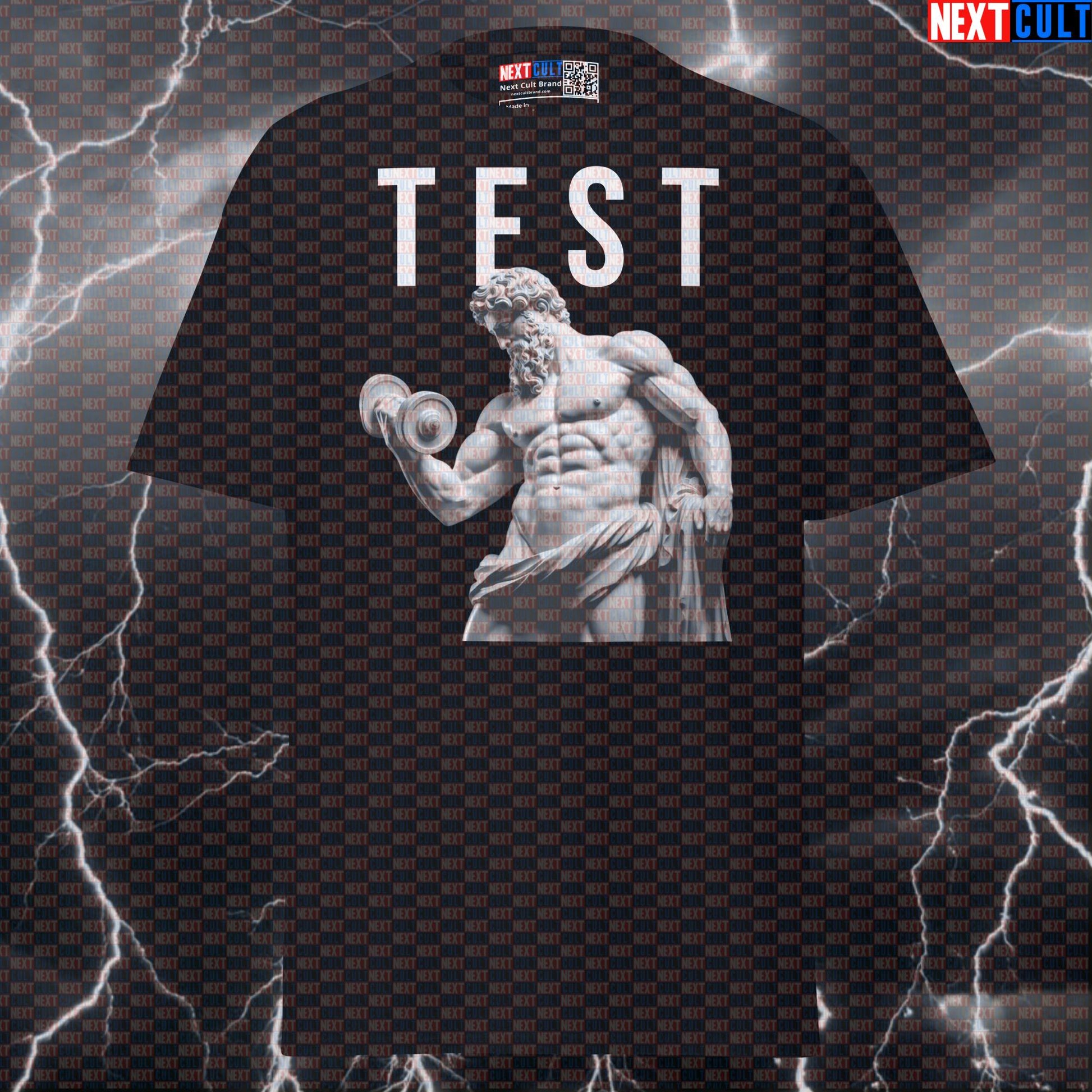 Test Stoic Lifting Sigma T-Shirt - Funny Gym Meme Tee & Bodybuilding Pump Cover Top T-shirts Ancient Greece Bodybuilding Fitness Gym Pump Cover Stoicism Workout Next Cult Brand